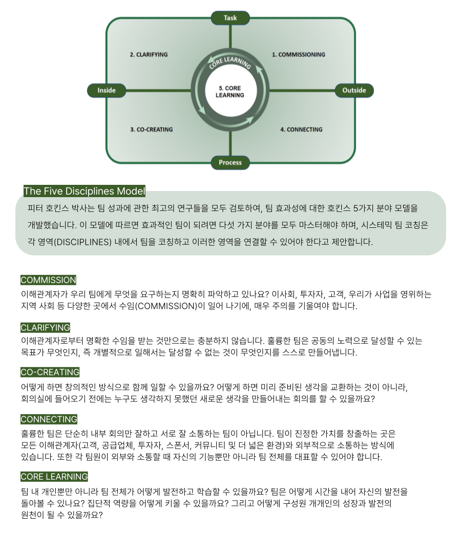 시스테믹 팀 코칭이란? 사진